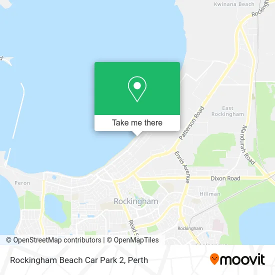 Mapa Rockingham Beach Car Park 2