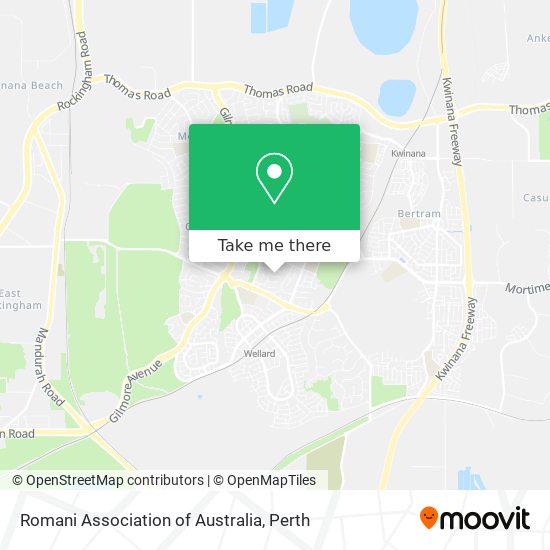 Romani Association of Australia map
