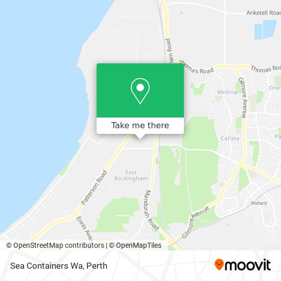 Sea Containers Wa map