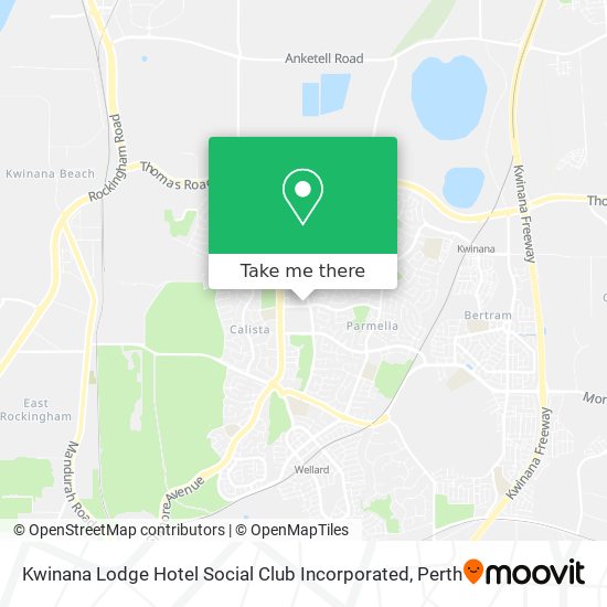 Mapa Kwinana Lodge Hotel Social Club Incorporated