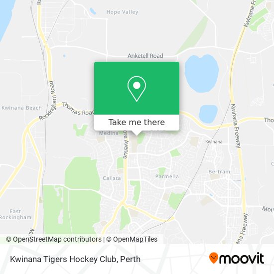 Kwinana Tigers Hockey Club map