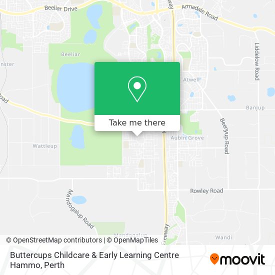 Mapa Buttercups Childcare & Early Learning Centre Hammo