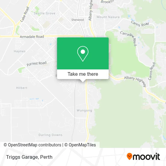 Mapa Triggs Garage