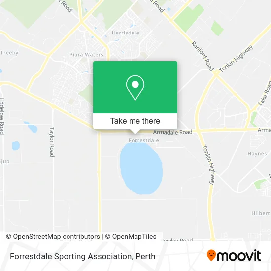 Mapa Forrestdale Sporting Association