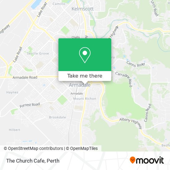 The Church Cafe map