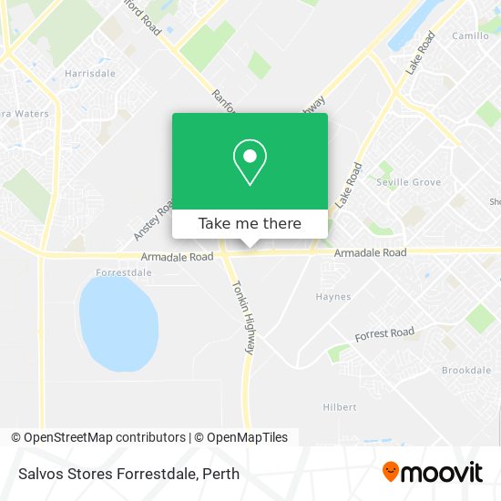 Salvos Stores Forrestdale map