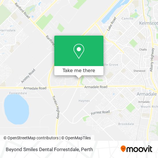 Beyond Smiles Dental Forrestdale map