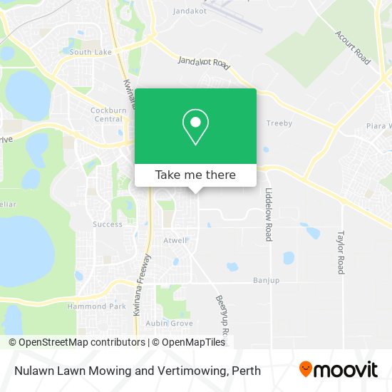 Nulawn Lawn Mowing and Vertimowing map