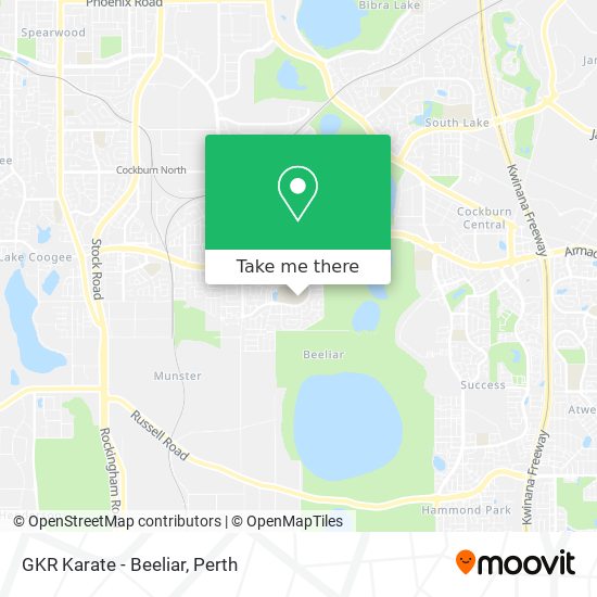 GKR Karate - Beeliar map