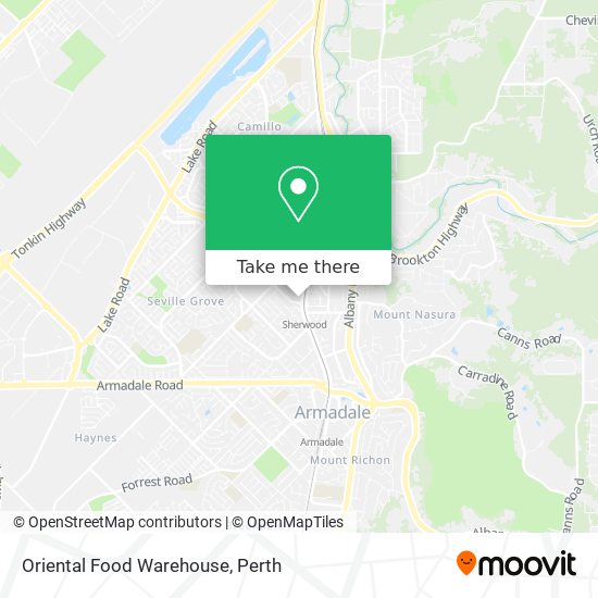 Oriental Food Warehouse map