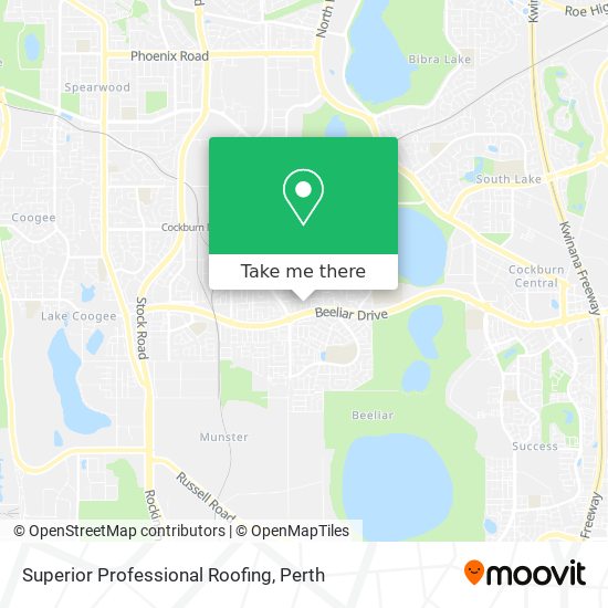 Superior Professional Roofing map