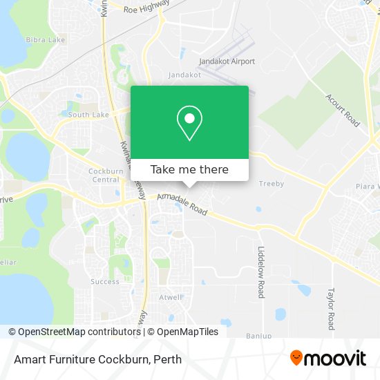 Amart Furniture Cockburn map