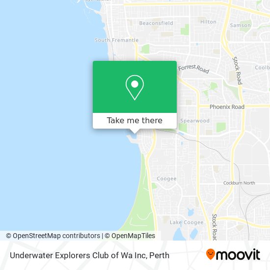 Underwater Explorers Club of Wa Inc map