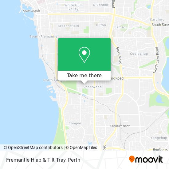 Fremantle Hiab & Tilt Tray map