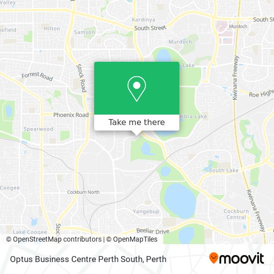 Optus Business Centre Perth South map