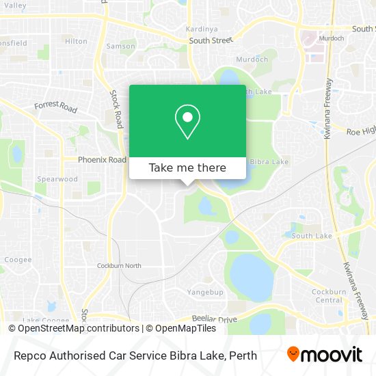 Mapa Repco Authorised Car Service Bibra Lake