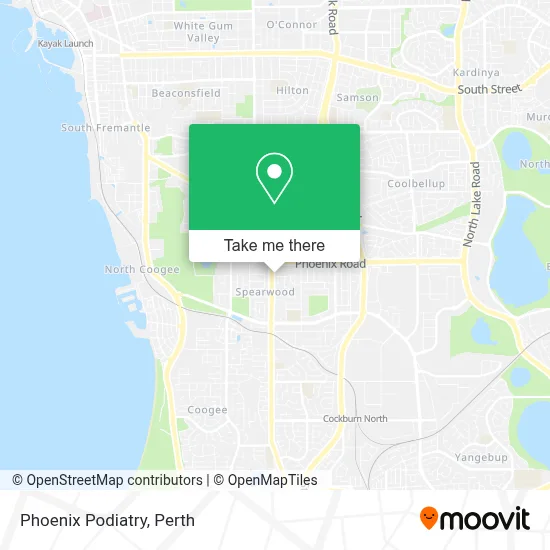 Mapa Phoenix Podiatry