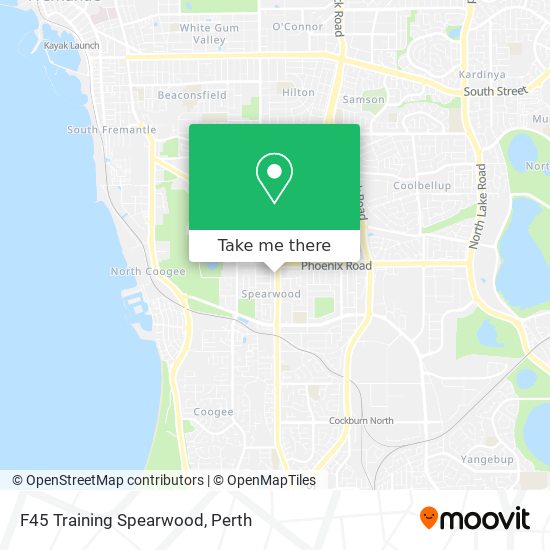 F45 Training Spearwood map