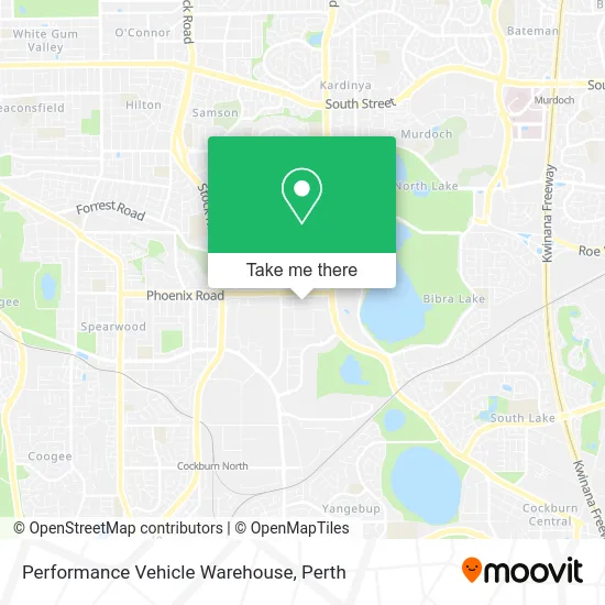 Mapa Performance Vehicle Warehouse