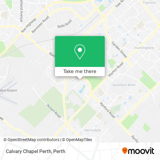 Calvary Chapel Perth map