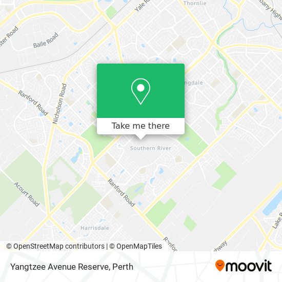 Yangtzee Avenue Reserve map