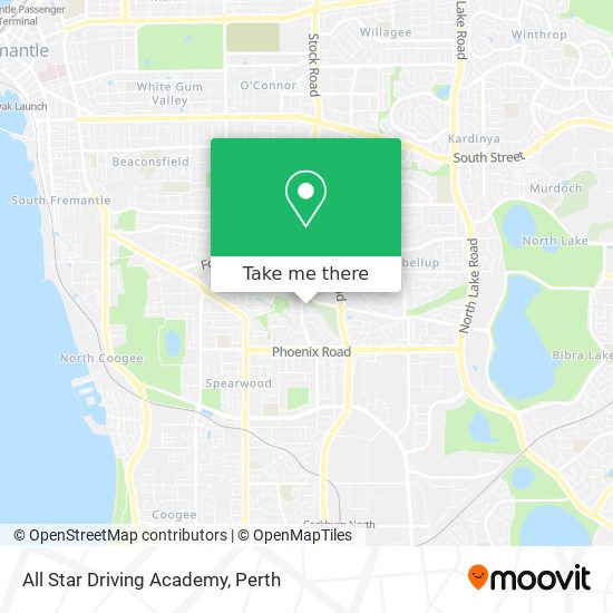 All Star Driving Academy map