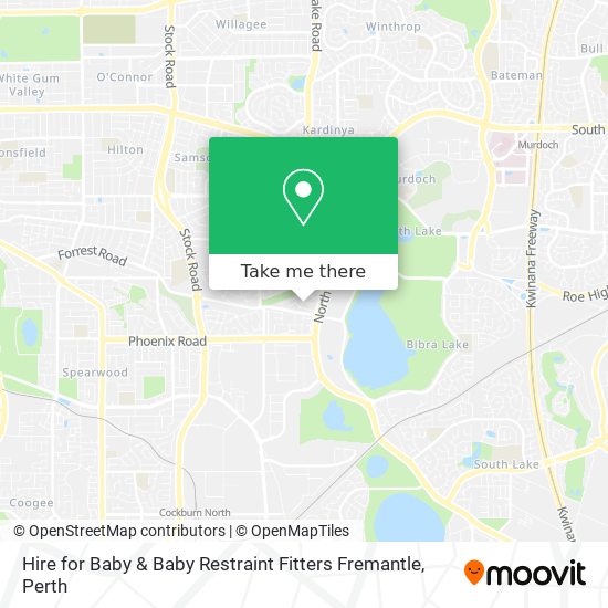 Hire for Baby & Baby Restraint Fitters Fremantle map