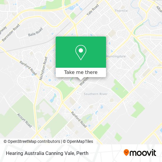 Mapa Hearing Australia Canning Vale