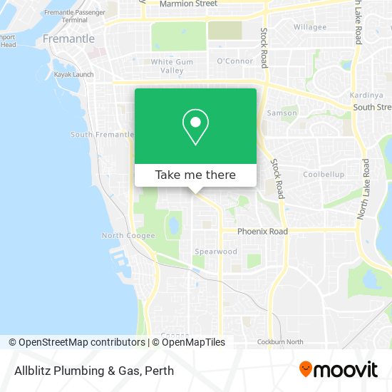 Mapa Allblitz Plumbing & Gas