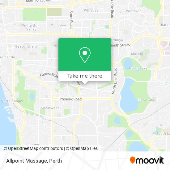 Allpoint Massage map