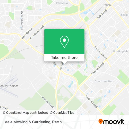 Vale Mowing & Gardening map