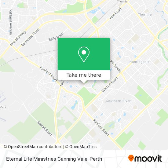 Eternal Life Ministries Canning Vale map