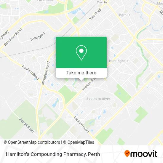Mapa Hamilton's Compounding Pharmacy