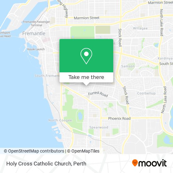 Holy Cross Catholic Church map