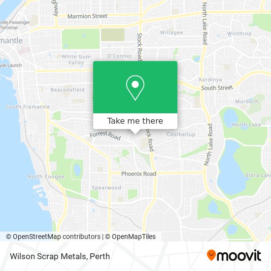 Wilson Scrap Metals map