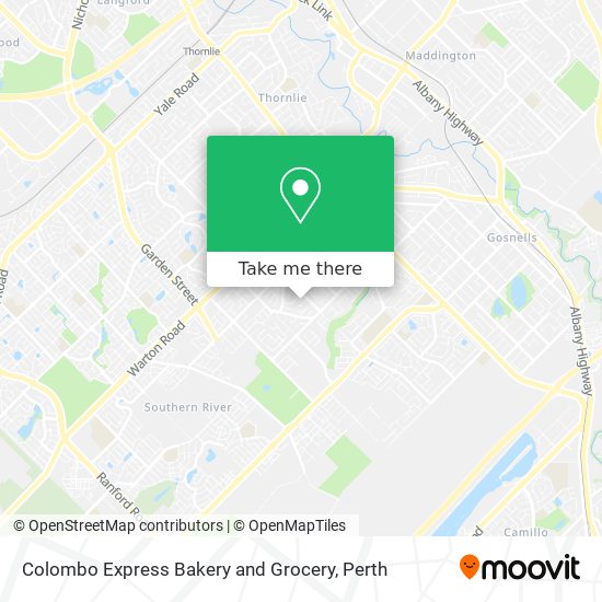 Mapa Colombo Express Bakery and Grocery