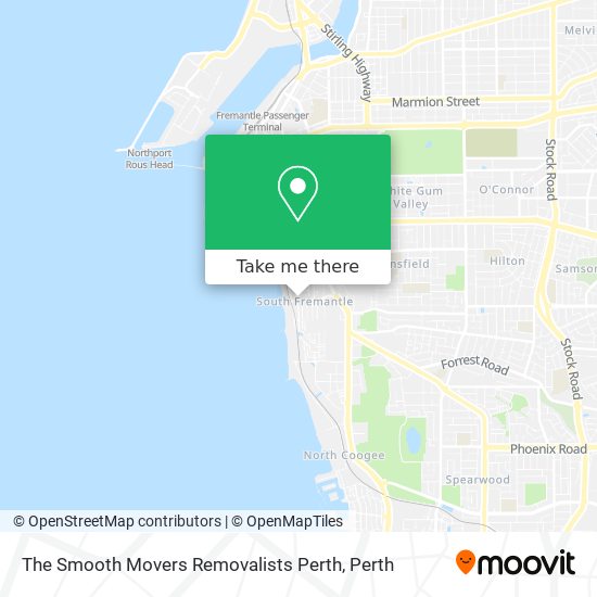 The Smooth Movers Removalists Perth map