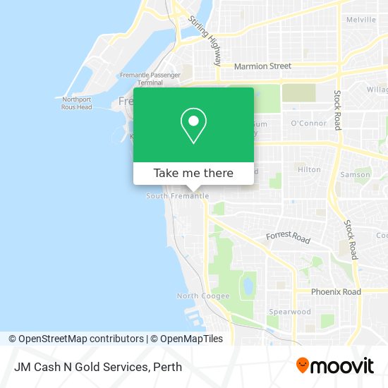 JM Cash N Gold Services map