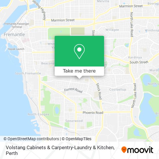 Volstang Cabinets & Carpentry-Laundry & Kitchen map