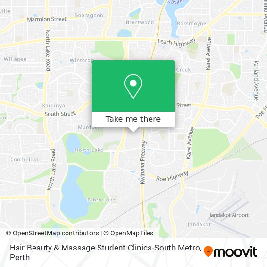 Hair Beauty & Massage Student Clinics-South Metro map