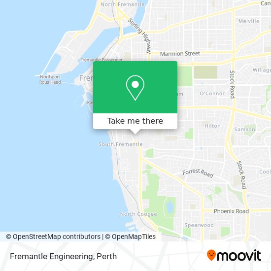 Mapa Fremantle Engineering