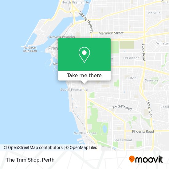 The Trim Shop map