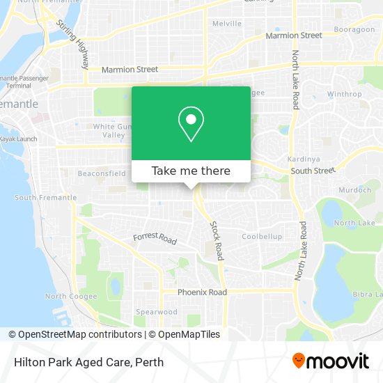 Hilton Park Aged Care map