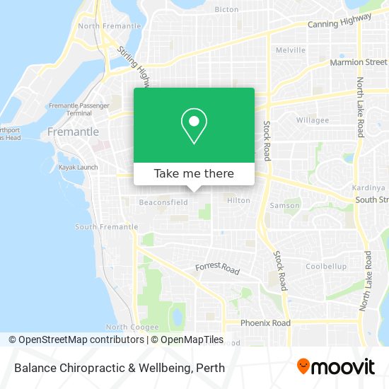 Balance Chiropractic & Wellbeing map