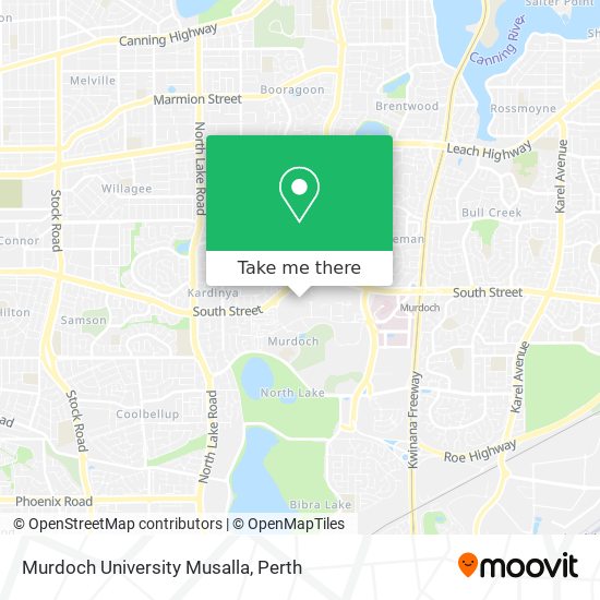Murdoch University Musalla map