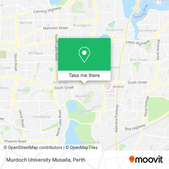 Mapa Murdoch University Musalla