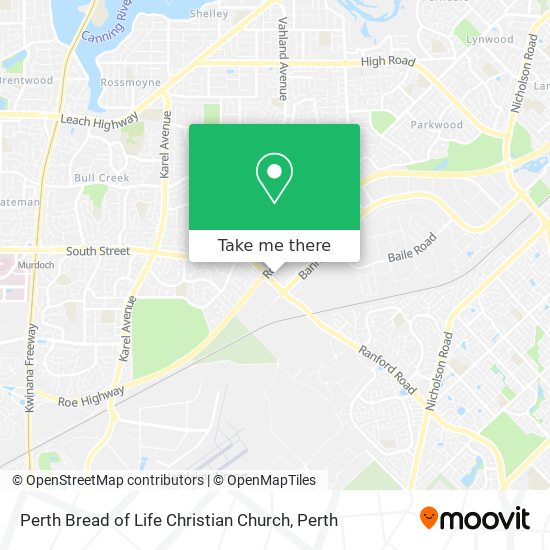 Perth Bread of Life Christian Church map