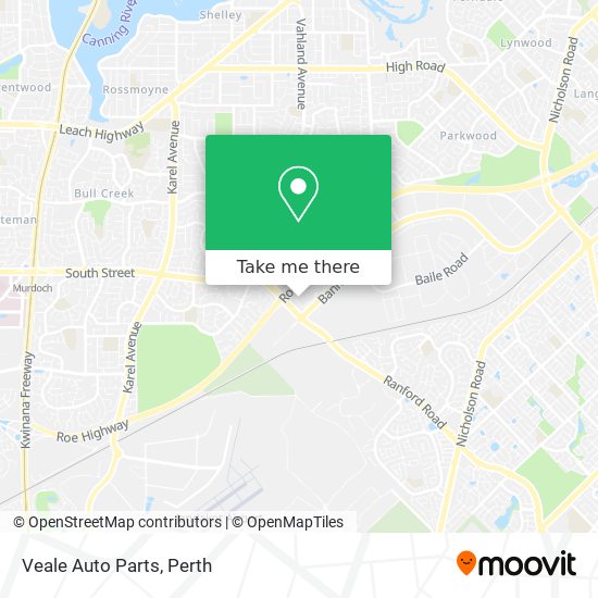 Veale Auto Parts map