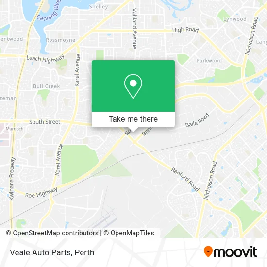 Mapa Veale Auto Parts