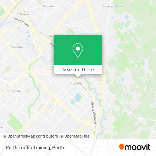 Perth Traffic Training map